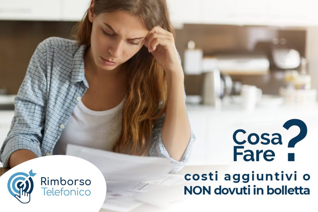 Bolletta telefonica, costi aggiuntivi o non dovuti: cosa fare
